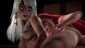 Redhead Ariel has sex with Kidagakash - 3D Futa Porn